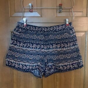 Patagonia Blue and Cream Tribal Shorts